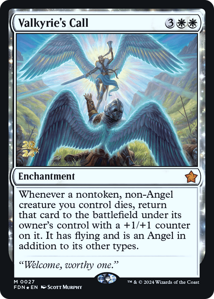 Valkyrie's Call (PRE-027) - Foundations Promos: (enchantment) Foil