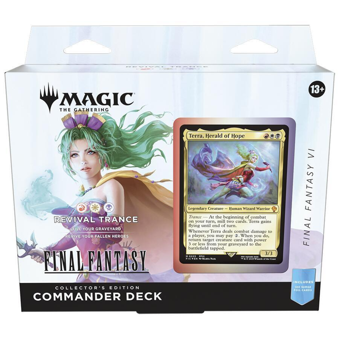 ff6 card sleeves Magic the Gathering: Final Fantasy VI Commander Deck Collector Edition