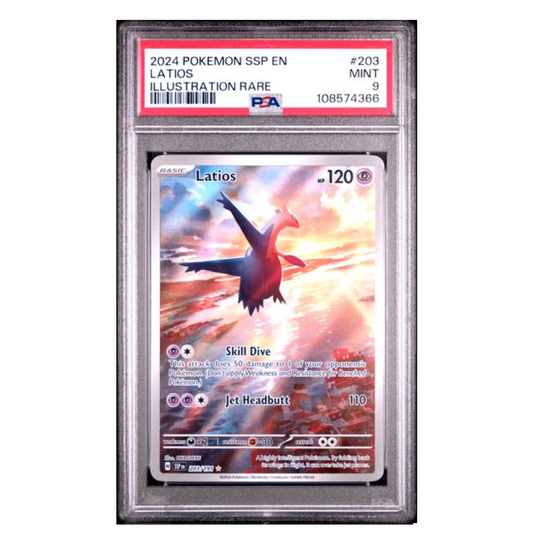Latios IR Surging Sparks #203 PSA 9 Latios IR Surging Sparks #203 PSA 9