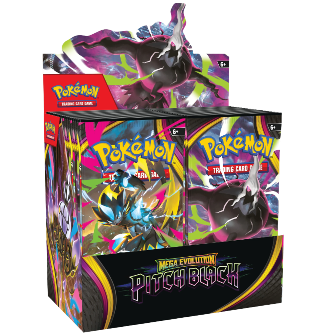 pokemon booster box png Mega Pitch Black Pokemon TCG Card list Card Pack png images |