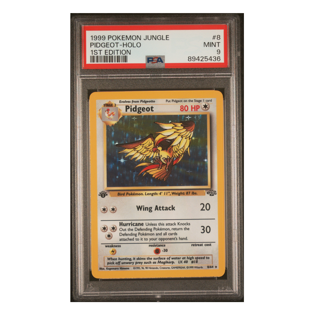 Pidgeot Holo Jungle 1st Edition #8 PSA 9 Pidgeot Holo Jungle 1st Edition #8 PSA 9