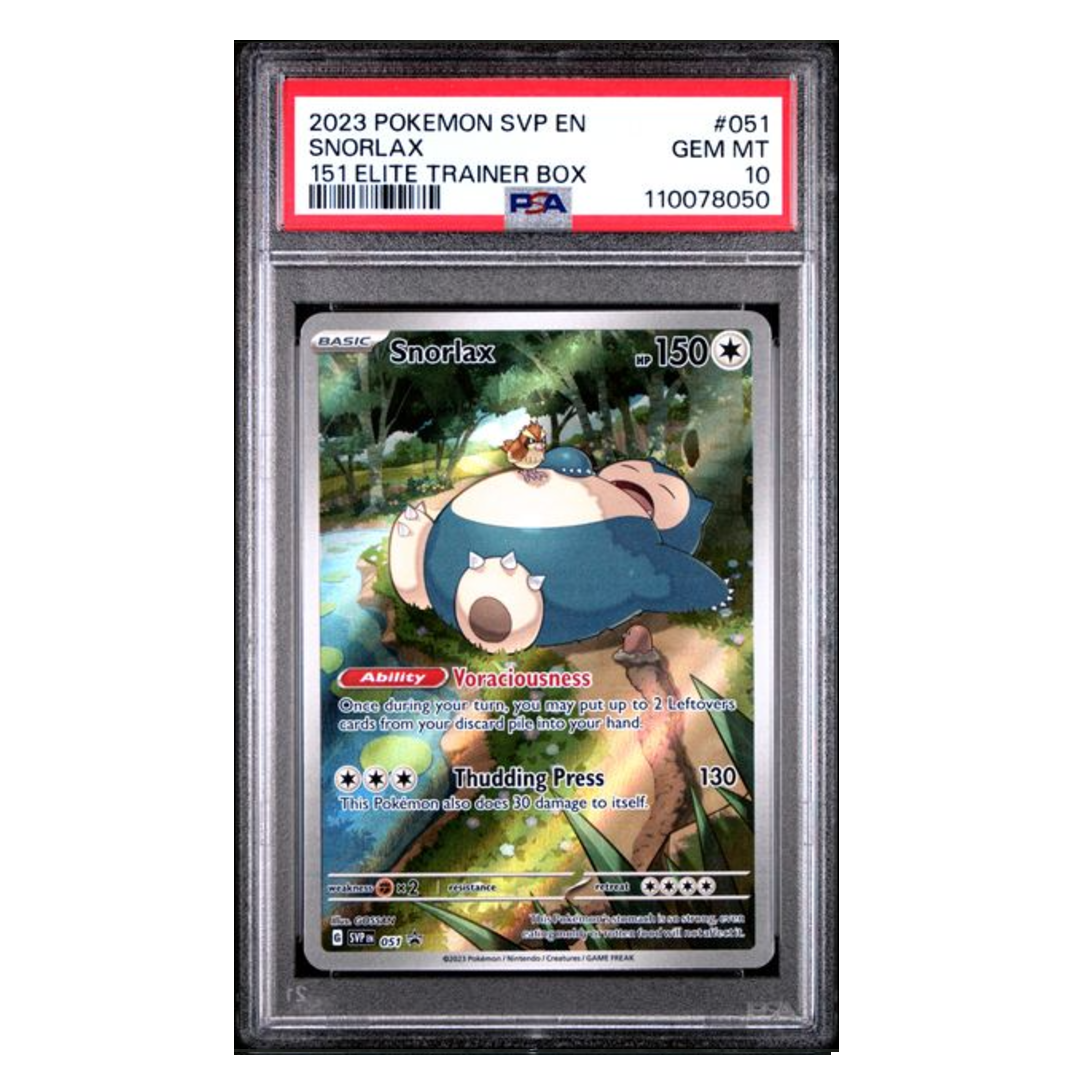 Snorlax Promo SVP-EN #051 PSA 10 Snorlax Promo SVP-EN #051 PSA 10
