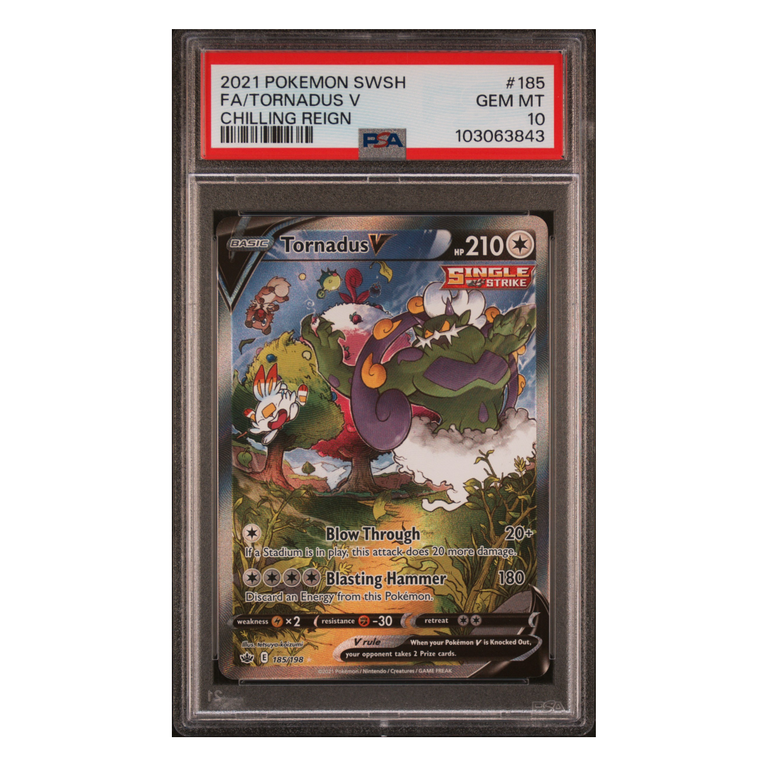 Tornadus V Alternate Art Chilling Reign #185 PSA 10 - Poke-Collect