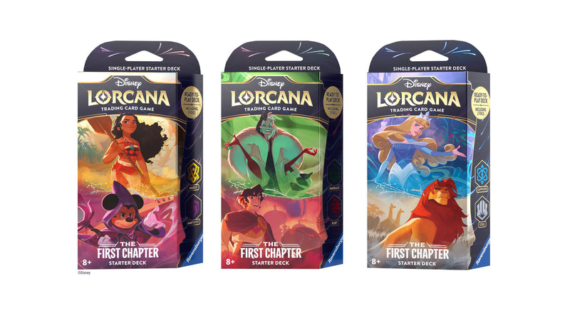 Disney Lorcana: The First Chapter Starter Deck Bundle (Set of 3) - Poke-Collect