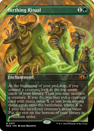 Birthing Ritual (Borderless) (MH3-337) - Modern Horizons 3 (Borderless) Foil