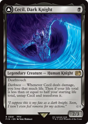 Cecil, Dark Knight // Cecil, Redeemed Paladin (FIN-091) - FINAL FANTASY Foil - Poke-Collect
