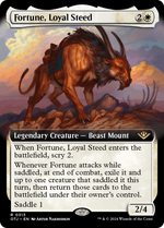 Fortune, Loyal Steed (OTJ-313) - Outlaws of Thunder Junction: (Extended Art) Foil - Poke-Collect
