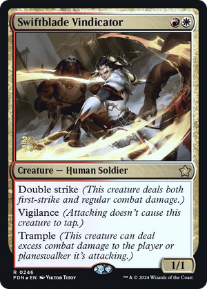 Swiftblade Vindicator (PRE-246) - Foundations Promos Foil