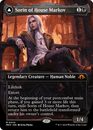 Sorin of House Markov (Borderless) (MH3-444) - Modern Horizons 3 (Borderless) Foil