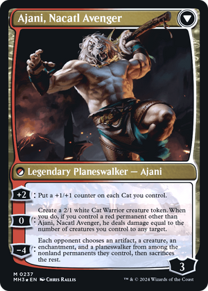Ajani, Nacatl Pariah // Ajani, Nacatl Avenger (PRE-237) - Modern Horizons 3 Promos Foil