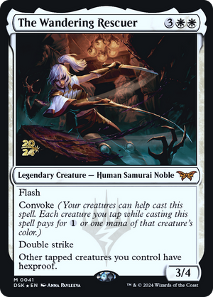The Wandering Rescuer (PRE-041) - Duskmourn: House of Horror Promos Foil