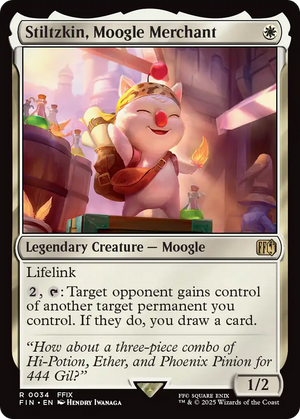 Stiltzkin, Moogle Merchant (FIN-034) - FINAL FANTASY - Poke-Collect