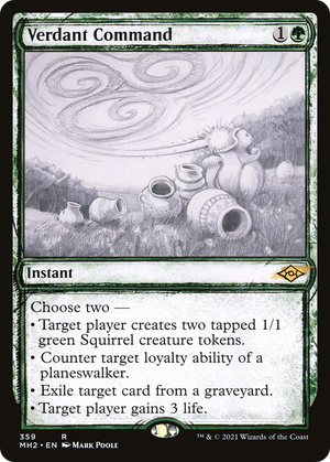 Verdant Command (MH2-359) - Modern Horizons 2: (Showcase) Foil