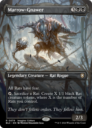 Marrow-Gnawer (Borderless) (BLC-079) - Bloomburrow Commander (Borderless) Foil - Poke-Collect