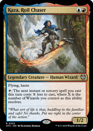 Kaza, Roil Chaser (OTC-232) - Outlaws of Thunder Junction Commander