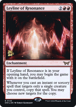 Leyline of Resonance (PRE-143) - Duskmourn: House of Horror Promos Foil