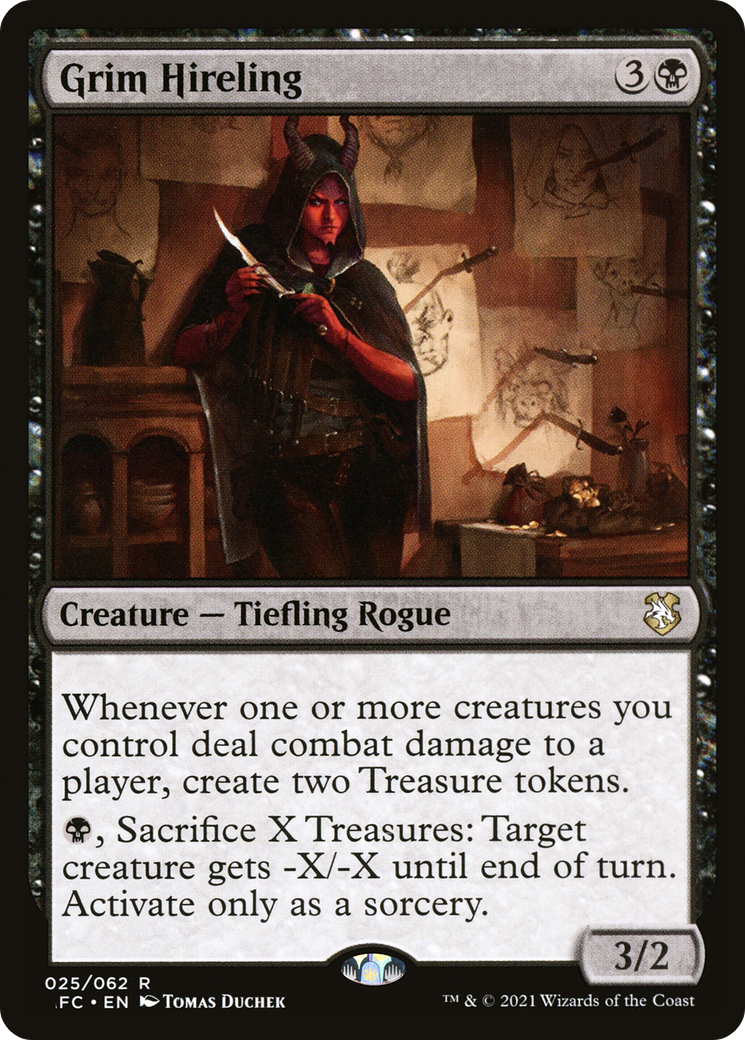 Grim Hireling (AFC-025) - Forgotten Realms Commander - Poke-Collect