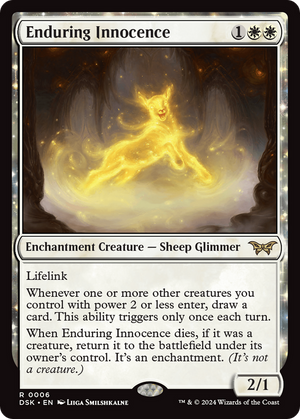 Enduring Innocence (DSK-006) - Duskmourn: House of Horror: (enchantment) Foil
