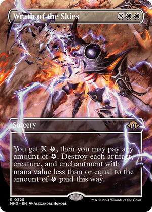 Wrath of the Skies (Borderless) (MH3-325) - Modern Horizons 3 (Borderless) Foil