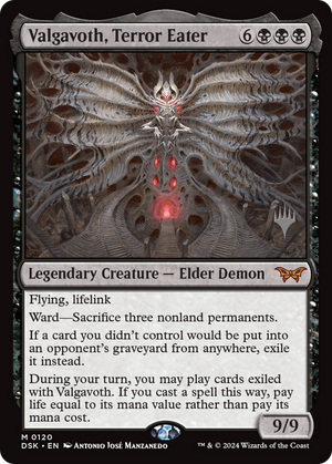 Valgavoth, Terror Eater (PPDSK-120) - Duskmourn: House of Horror Promos Foil