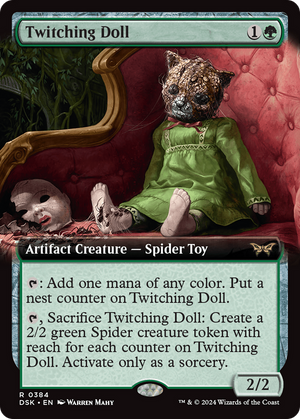 Twitching Doll (DSK-384) - Duskmourn: House of Horror: (Extended Art) Foil - Poke-Collect