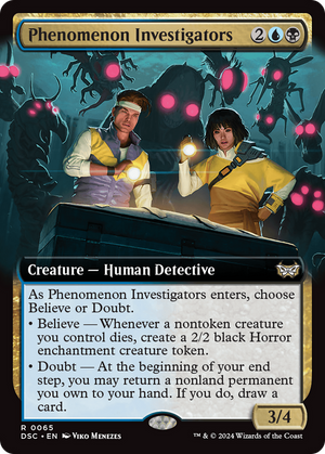 Phenomenon Investigators (DSC-065) - Duskmourn: House of Horror Commander: (Extended Art) - Poke-Collect