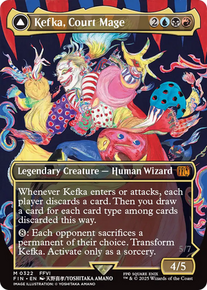 Kefka, Court Mage // Kefka, Ruler of Ruin (FIN-322) - FINAL FANTASY (Borderless) - Poke-Collect