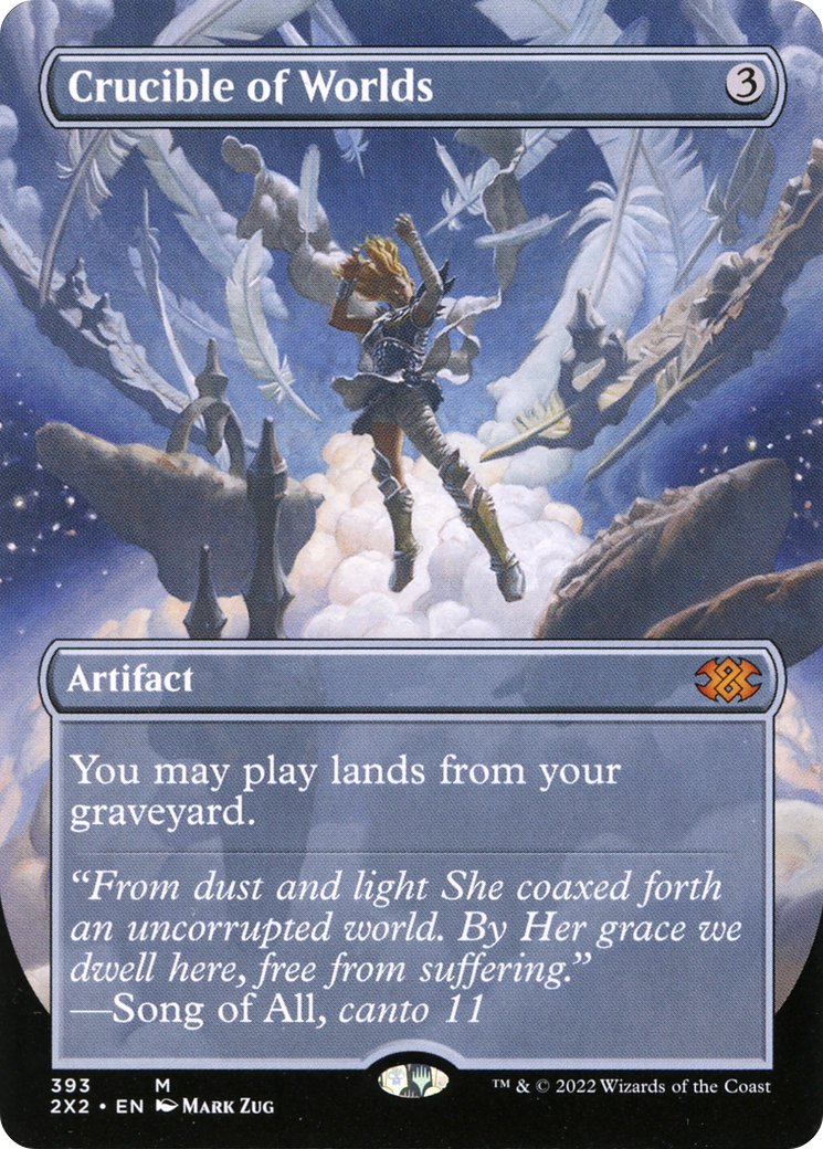 Crucible of Worlds (2X2-393) - Double Masters 2022 (Borderless) - Poke-Collect