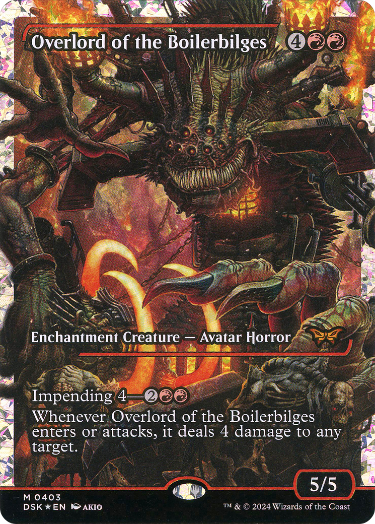 Overlord of the Boilerbilges (DSK-403) - Duskmourn: House of Horror: (Showcase) Foil