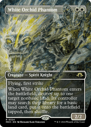 White Orchid Phantom (Borderless) (MH3-324) - Modern Horizons 3 (Borderless) Foil