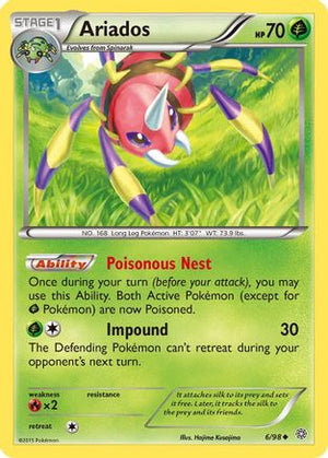 Ariados 6/98 - Ancient Origins Reverse Holofoil - Poke-Collect