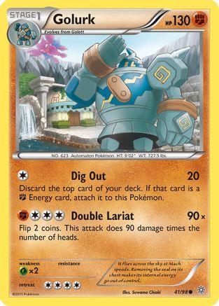 Golurk 41/98 - Ancient Origins Reverse Holofoil - Poke-Collect