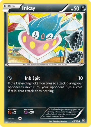 Inkay 45/98 - XY  Ancient Origins - Poke-Collect