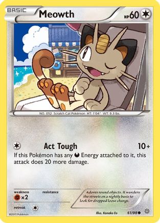 Meowth 61/98 - Ancient Origins Reverse Holofoil - Poke-Collect