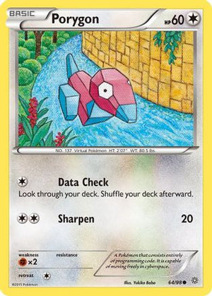 Porygon 64/98 - XY  Ancient Origins Reverse Holofoil