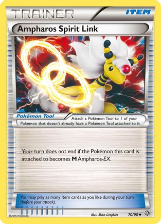 Ampharos Spirit Link 70/98 - Ancient Origins Reverse Holofoil - Poke-Collect