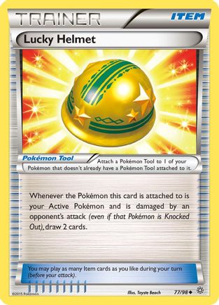 Lucky Helmet 77/98 - XY  Ancient Origins - Poke-Collect