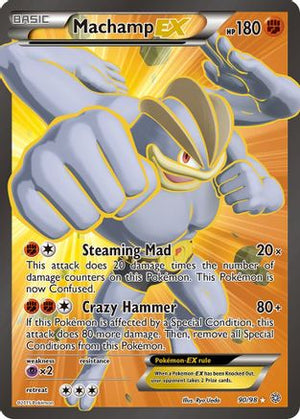 Machamp EX (90 Full Art) 90/98 - XY  Ancient Origins Holofoil