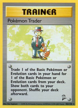 Pokémon Trader 106/130 - Base Set 2 - Poke-Collect