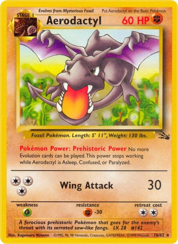 Aerodactyl (16) 16/62 - Fossil Unlimited - Poke-Collect