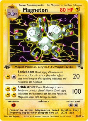 Magneton 26/62 - Fossil Unlimited - Poke-Collect