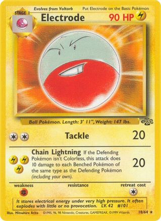 Electrode (18) 18/64 - Jungle 1st Edition - Poke-Collect