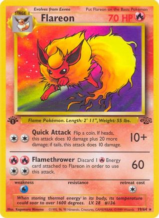 Flareon (19) 19/64 - Jungle Unlimited - Poke-Collect