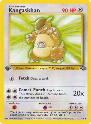 Kangaskhan (21) 21/64 - Jungle 1st Edition - Poke-Collect