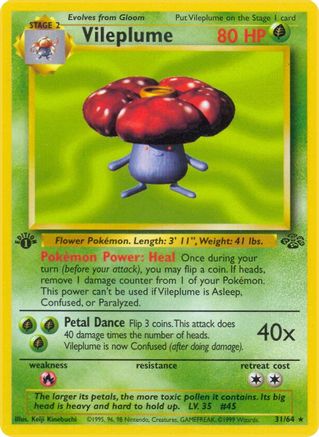 Vileplume 31/64 - Jungle 1st Edition - Poke-Collect