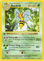 Beedrill 17 - Base Set Shadowless 1st Edition - Poke-Collect