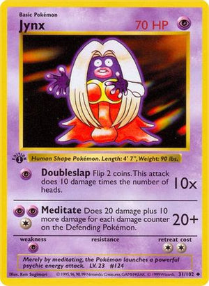 Jynx 31 - Base Set Shadowless 1st Edition - Poke-Collect