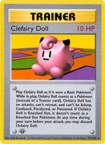 Clefairy Doll 70 - Base Set Shadowless 1st Edition - Poke-Collect