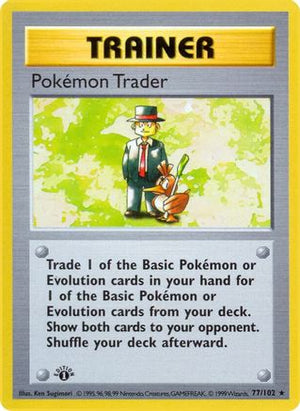 Pokemon Trader 77 - Base Set Shadowless Unlimited - Poke-Collect
