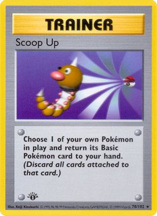 Scoop Up 78 - Base Set Shadowless 1st Edition - Poke-Collect